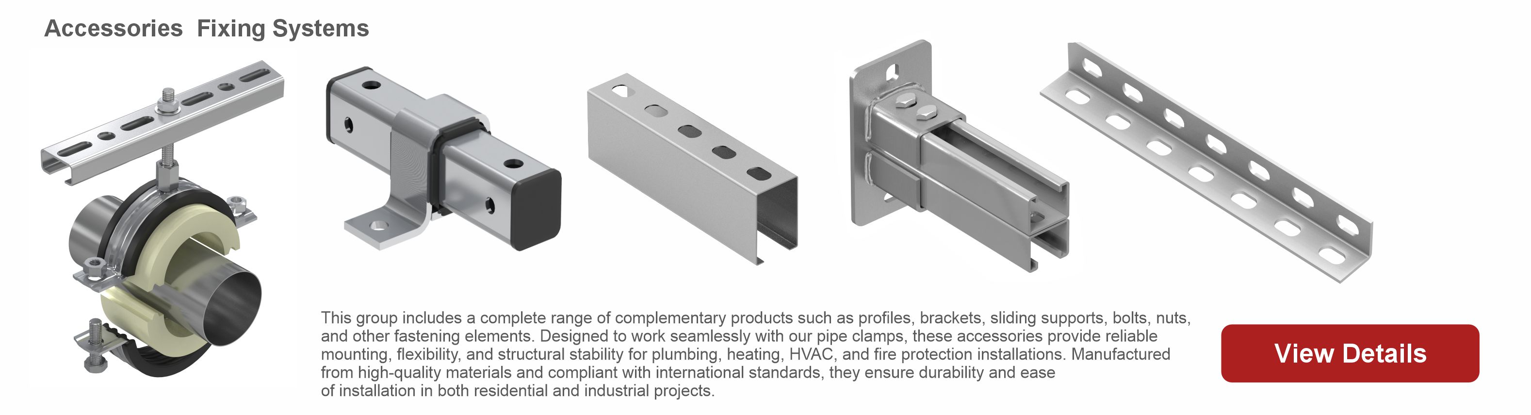 Accessories for Pipe Clamps – catalogue preview