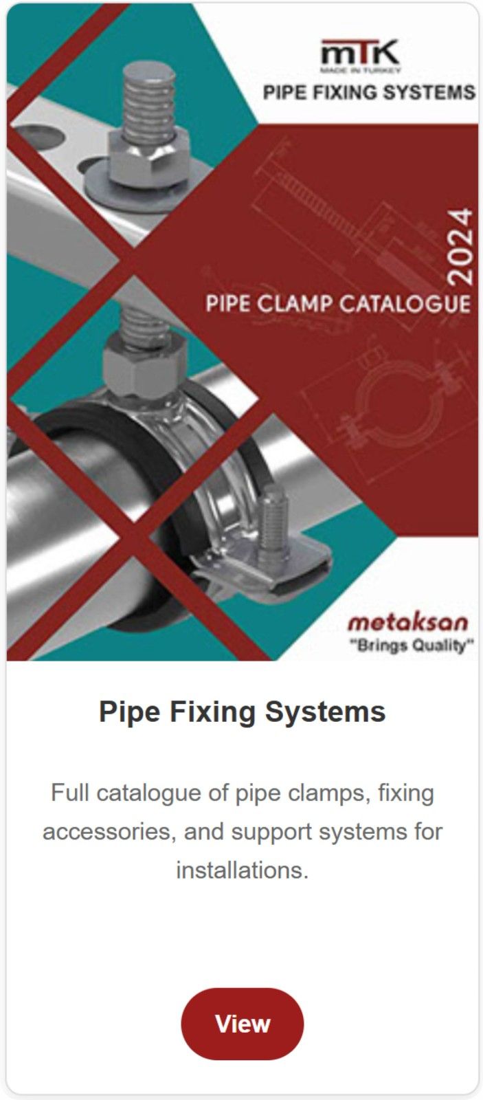 Pipe Fixing Catalogue