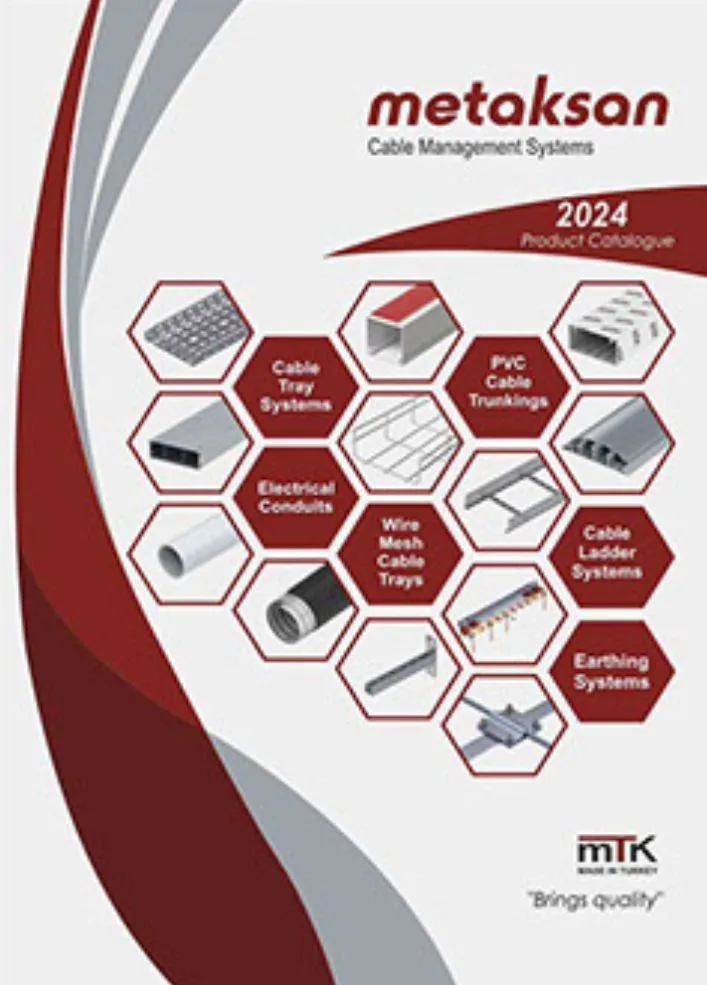 MTK 2024 Kablo Yönetim Sistemleri Kataloğu – Tavalar, Merdivenler, Kanallar ve Elektrik Aksesuarları